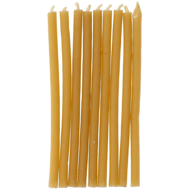 Gule stearinlys 10cm 24stk