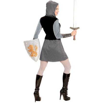 Ridderkjole Sort Grå Dame