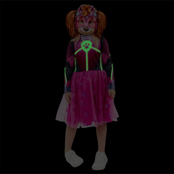 Børnekostume Paw Patrol Movie Skye Glow in the Dark