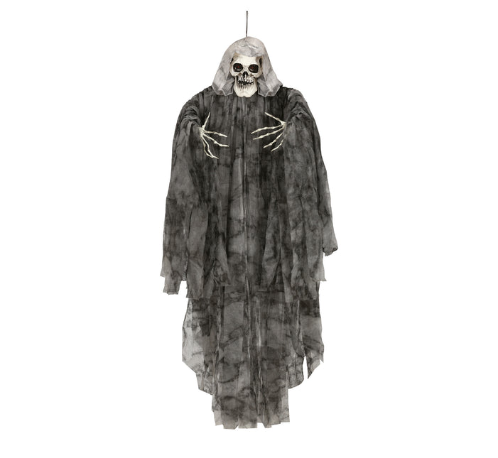 Hængende Halloween-dekoration Skelet med lys 1,7 m