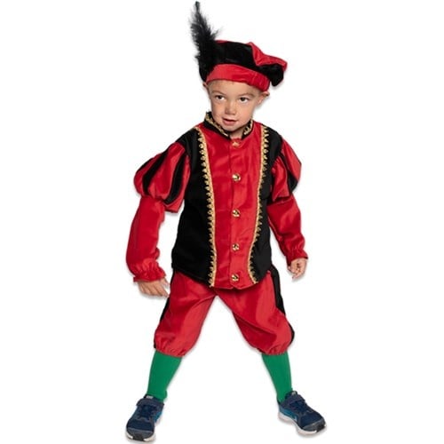 Pietenpak Kind Katoen Rød/Sort