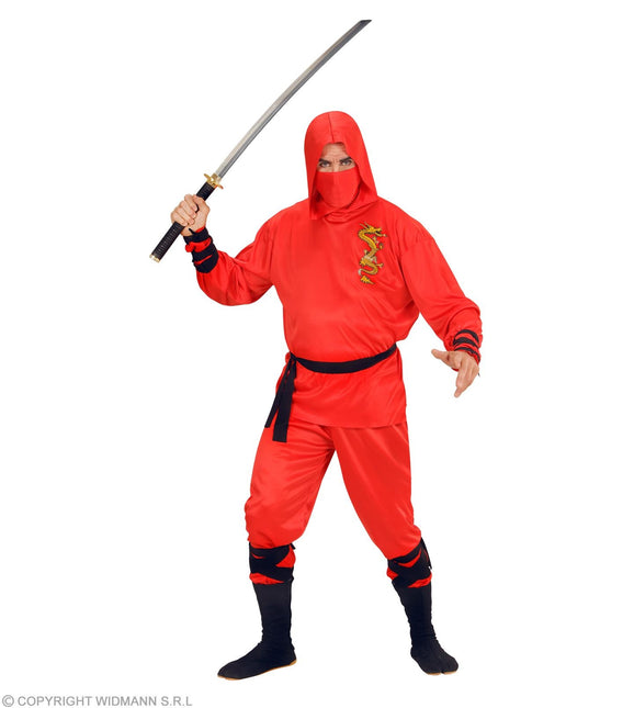 Ninja-kostume rød mænd