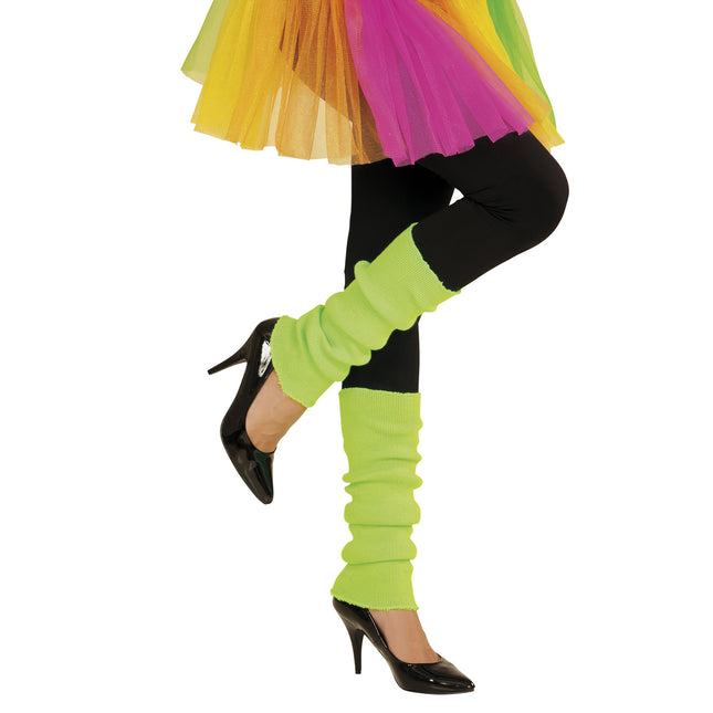 Neon-grønne benvarmere