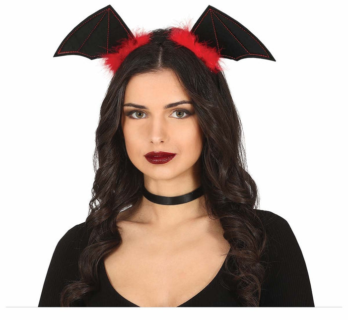 Hårbånd med flagermusvinger