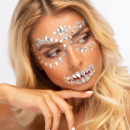 Moon Terror Halloween Ansigtssmykker Sukkerkranium