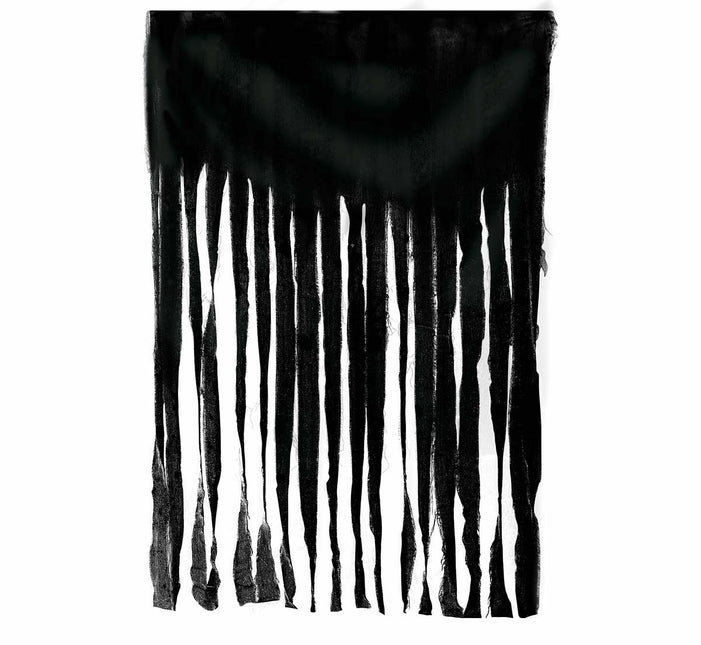 Sort dørforhængsstof 2m