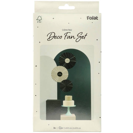 Happy Birthday papirvifter sort 3 stk