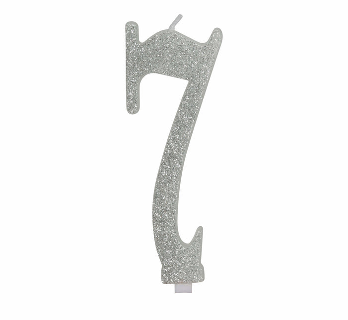 Sølvlys 7 år Glitter 12,5 cm