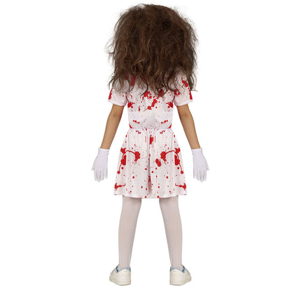 Søster halloweenkostume pige blod