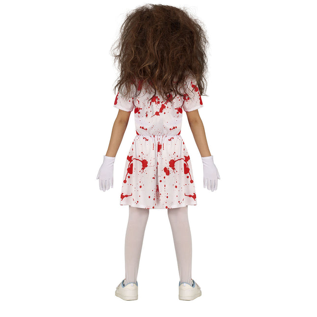 Søster halloweenkostume pige blod