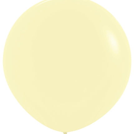 Balloner Pastel Matte Yellow 91cm 2stk