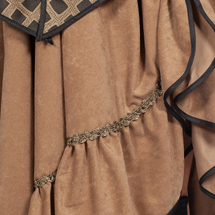 Piratkjole brun til damer