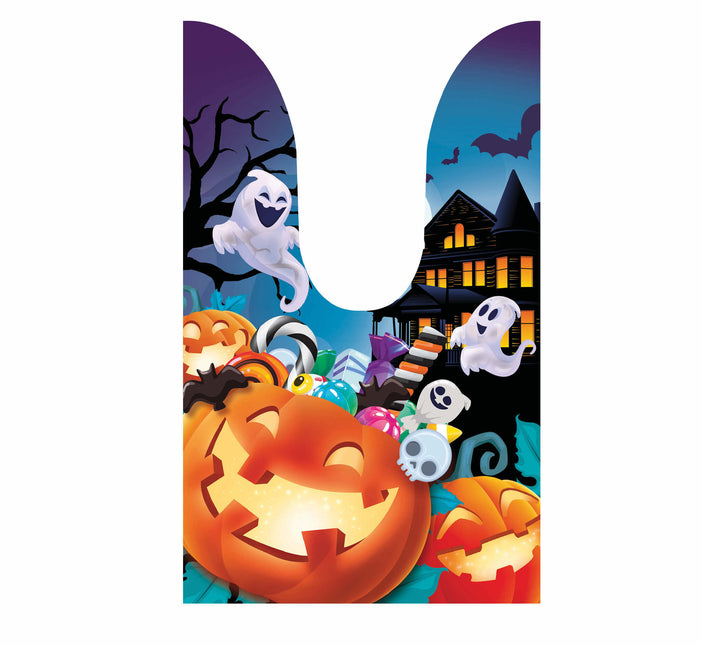 Gekleurde Halloween Uitdeelzakjes Pompoen 13,5cm