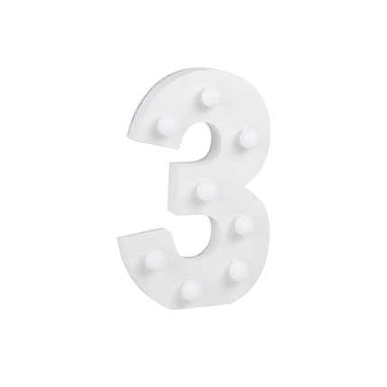 3 lysfigurer 16,5 cm