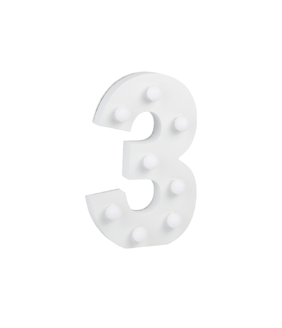 3 lysfigurer 16,5 cm