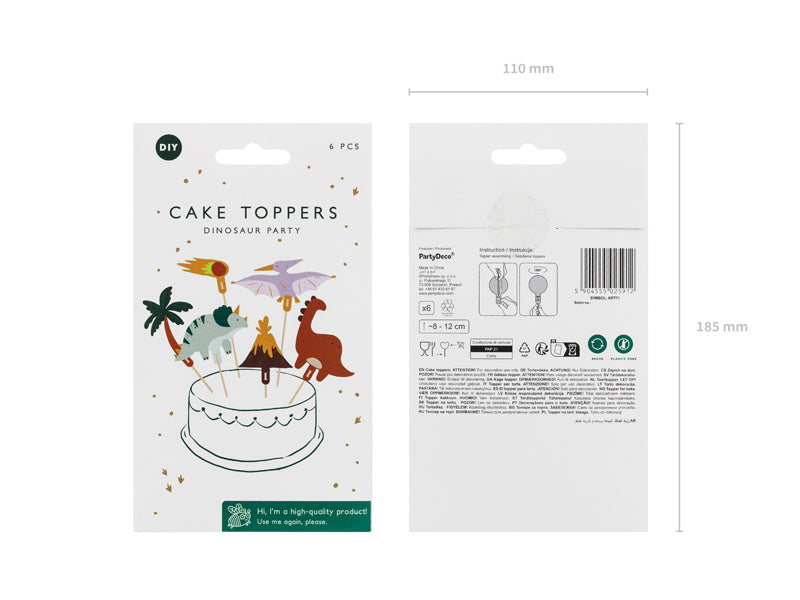 Dino cocktailpinde 6 stk