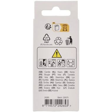 Stearinlys Pastel Figur 5 Flerfarvet