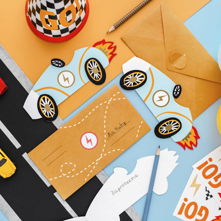 Invitationer til racerløb 6 stk