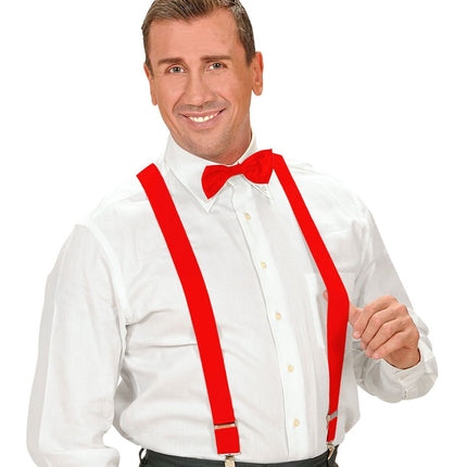 Røde, sølvfarvede seler