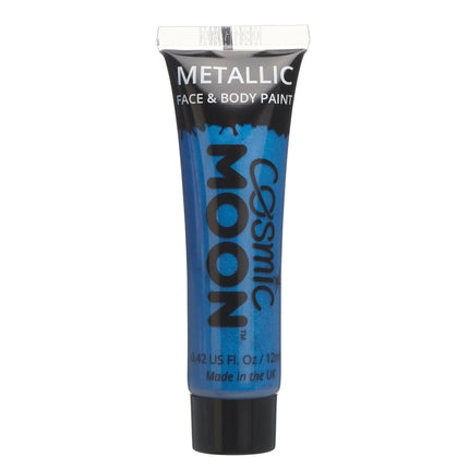 Cosmic Moon metallisk ansigtsmaling blå 12 ml