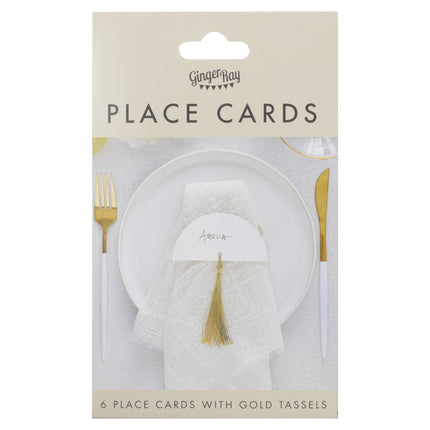 Navneskilte til bryllup 6 stk