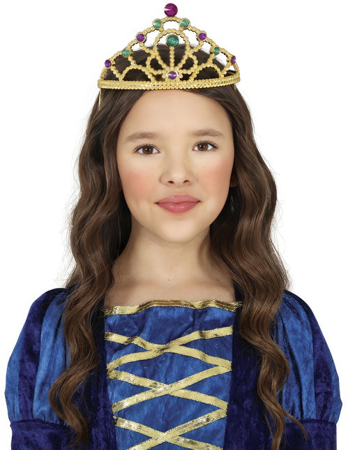 Tiara Guld Pige Diamanter Barn