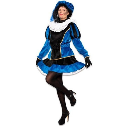 Pietenpak-kjole fløjlsblå