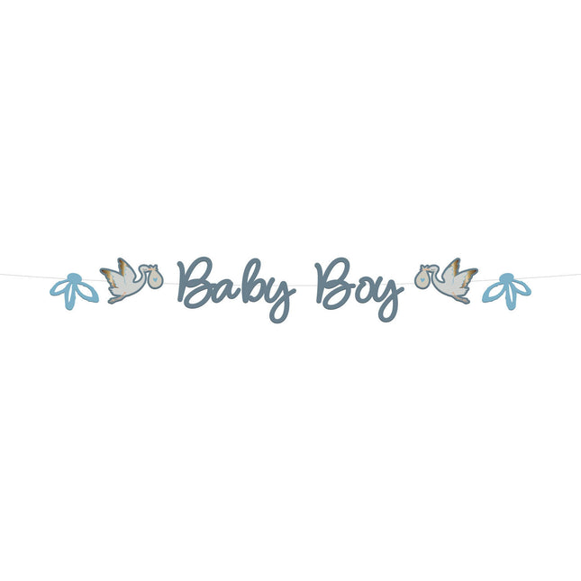 Fødselsbogstav-guirlande Babyboy 2m