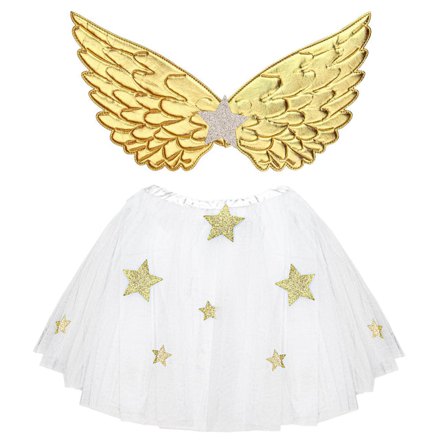 Engel kostume sæt pige 2 dele