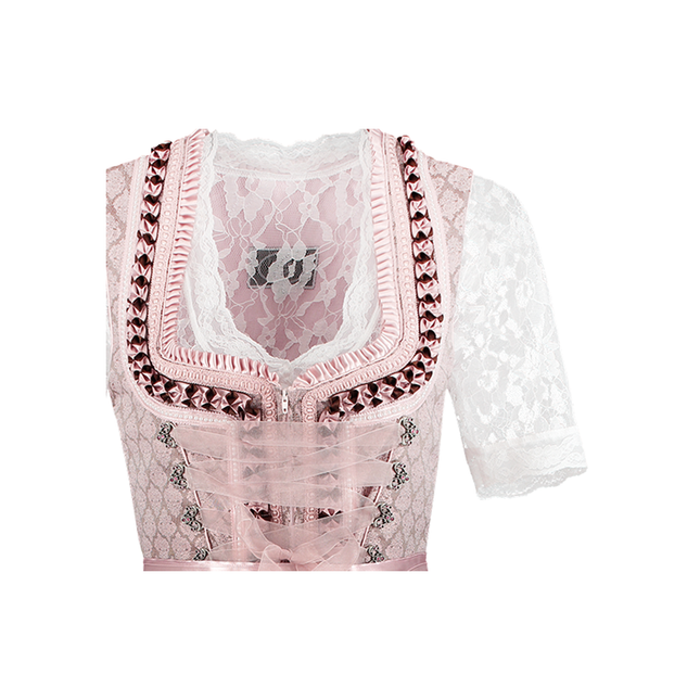 Pink Dirndl-kjole Oktoberfest Kvinder 2 Dele