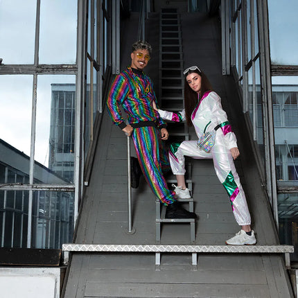 Farvet træningsdragt Fault Ladies Holographic