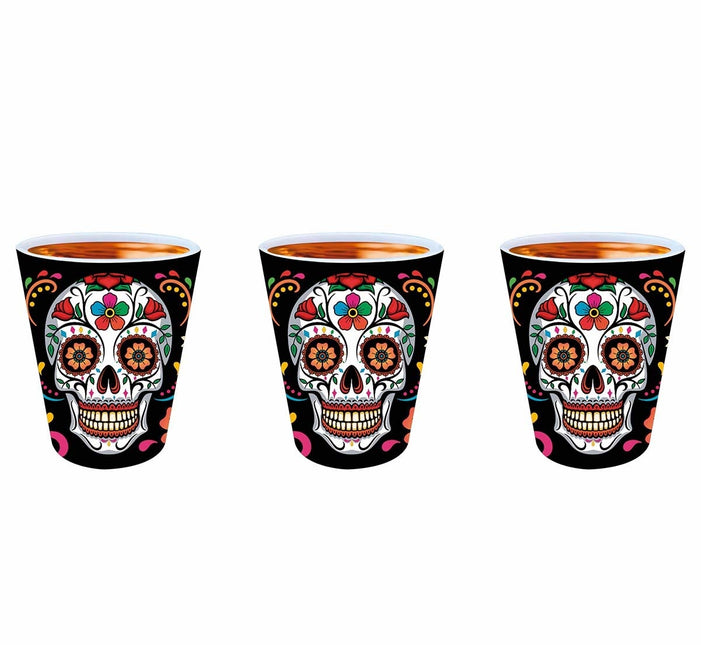 Dia De Los Muertos Shotglazen 5cm 3st