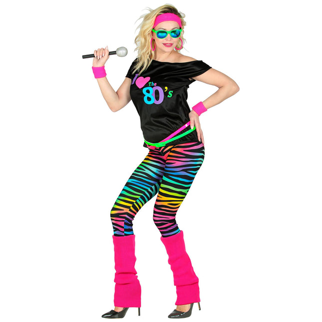 Neon 80S-kostume til damer
