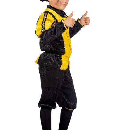 Pietenpak Kind Gul/Sort Luxe