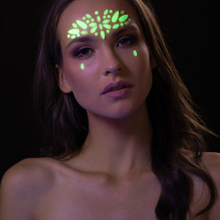 Moon Glow Glow Glow in the Dark Face Jewels Nordlys