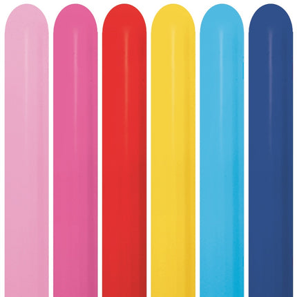 Modelleringsballoner Fashion Mix 7,6 cm 152 cm 50 stk