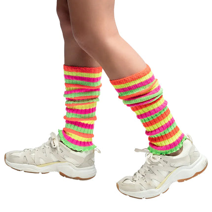 Farvede benvarmere Neon