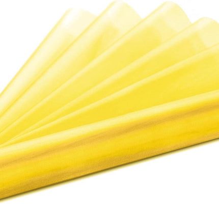 Gult organza-stof 36 cm 9 m