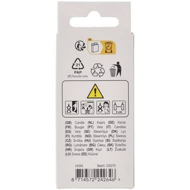 Stearinlys Pastelfigur 4 Flerfarvet