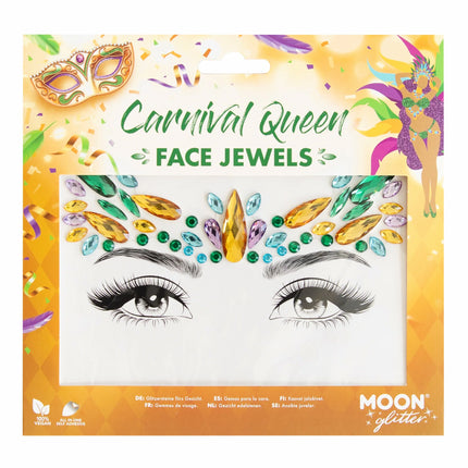 Moon Glitter Face Jewels Karnevalsdronning