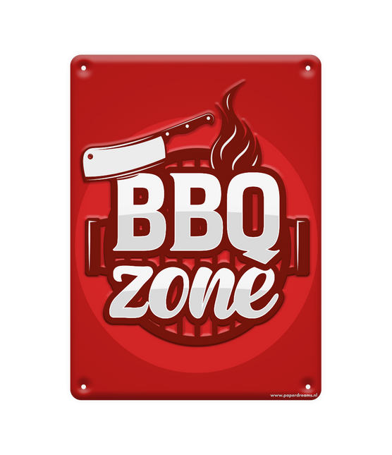 Metalen Bord Bbq Zone