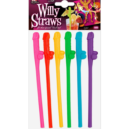 Farvede sugerør Pecker