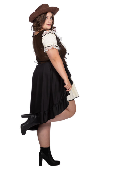 Cowgirl-kjole til damer med korset