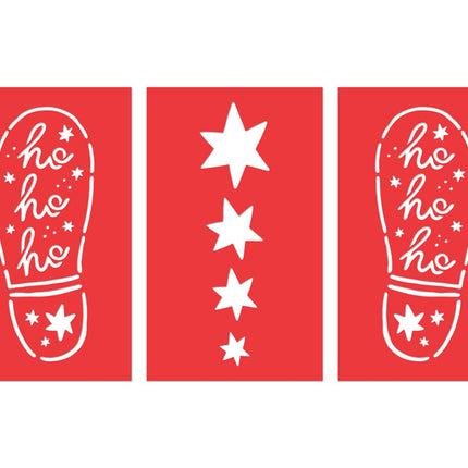 Fodaftryk julemand 3 stk