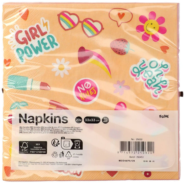 Emoij Servietter 33cm 20stk