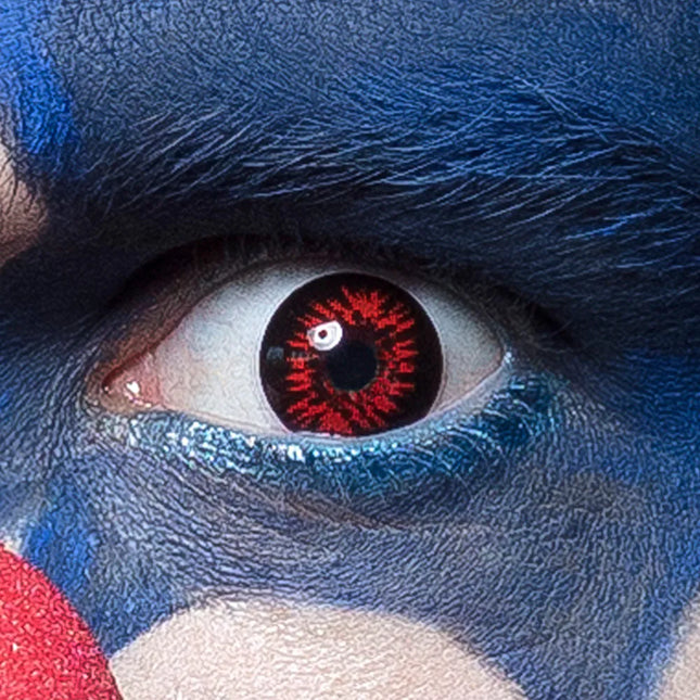 Røde, sorte, farvede klovnelinser