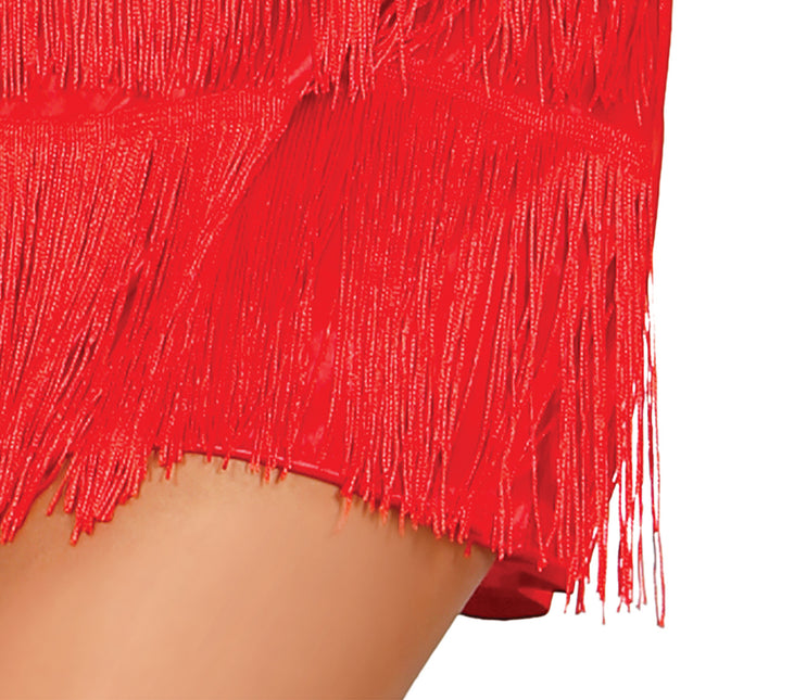 Charleston-kjole rød til damer