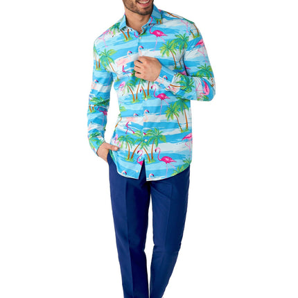 Hawaii Flamingo Shirt Men <tc>OppoSuits</tc>