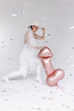 Polterabend Helium Ballon Pecker Tom