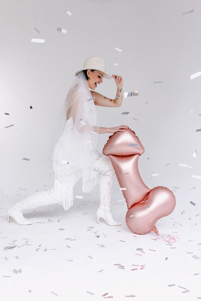 Polterabend Helium Ballon Pecker Tom